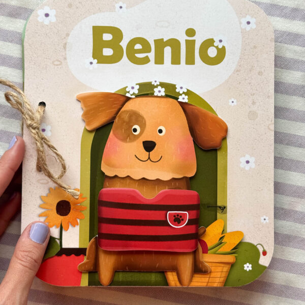 Piesek Benio PACZKA z gotową książeczką 01